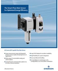 Aventics AF2 Series IIOT-Capable Flow Rate Sensor